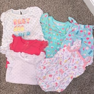 Name brand Baby Girl Shirts Bundle